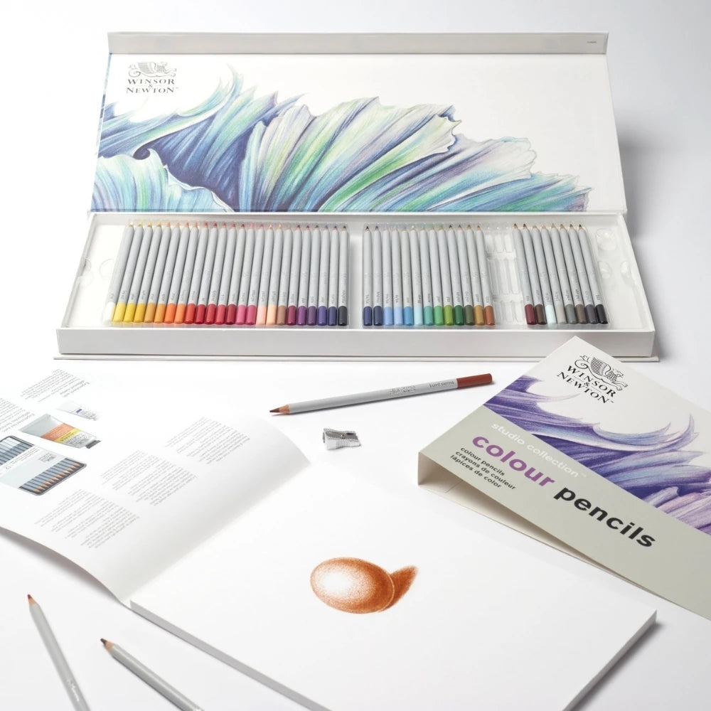 Winsor&Newton Studio Collection 50'li Renkli Kalem Seti - Karton Kutulu