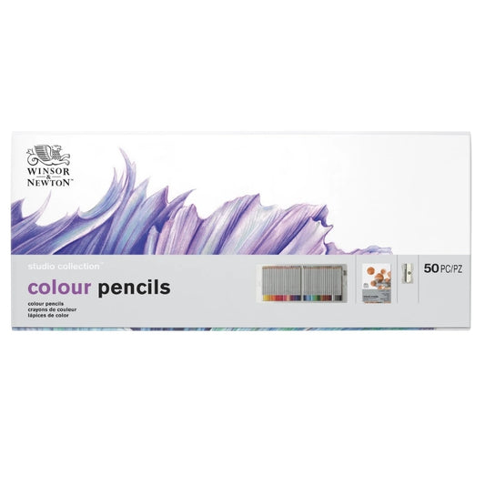 Winsor&Newton Studio Collection 50'li Renkli Kalem Seti - Karton Kutulu