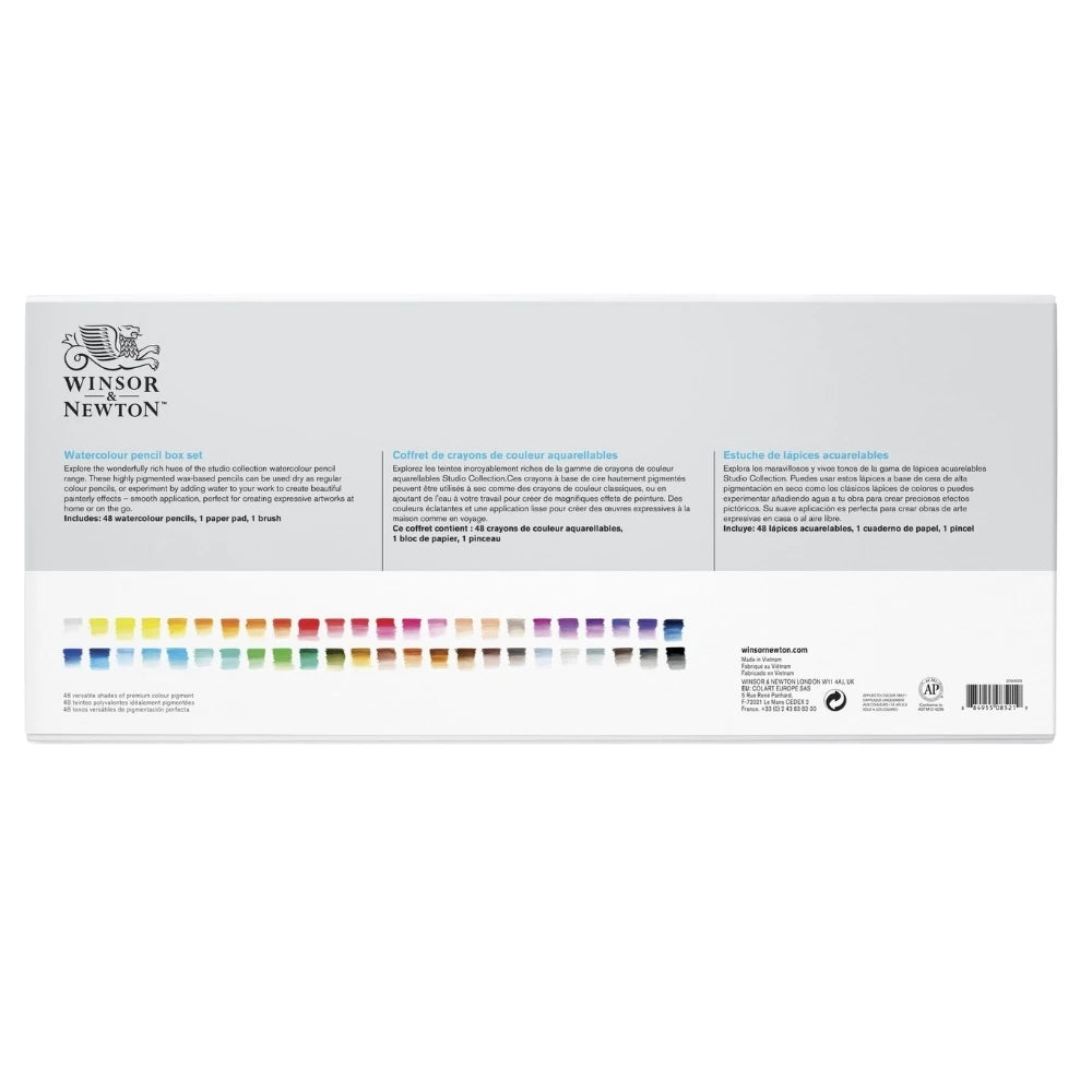 Winsor&Newton Studio Collection 50'li Sulu Boya Kalemi Seti - Karton Kutulu