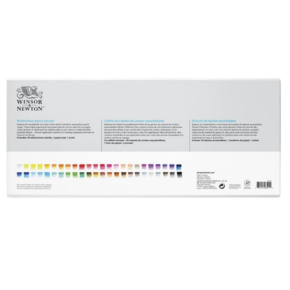 Winsor&Newton Studio Collection 50'li Sulu Boya Kalemi Seti - Karton Kutulu
