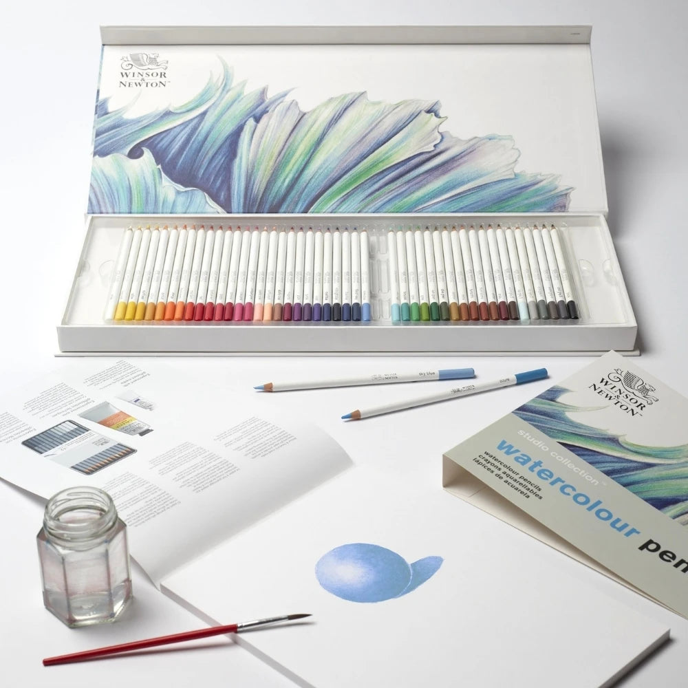 Winsor&Newton Studio Collection 50'li Sulu Boya Kalemi Seti - Karton Kutulu