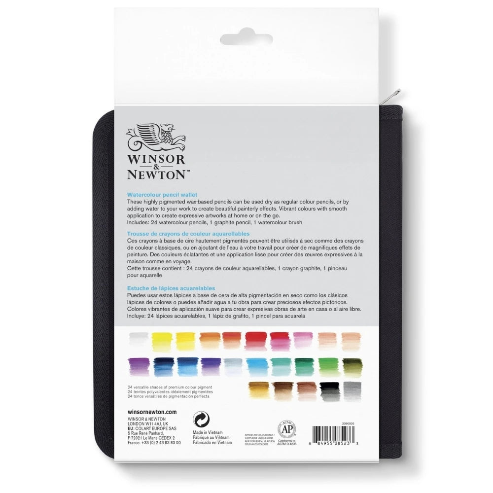 Winsor&Newton Studio Collection 26'lu Sulu Boya Kalemi Seti - Çantalı