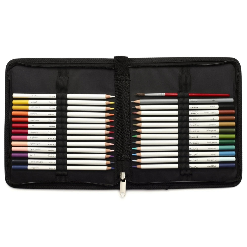 Winsor&Newton Studio Collection 26'lu Sulu Boya Kalemi Seti - Çantalı