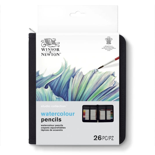 Winsor&Newton Studio Collection 26'lu Sulu Boya Kalemi Seti - Çantalı