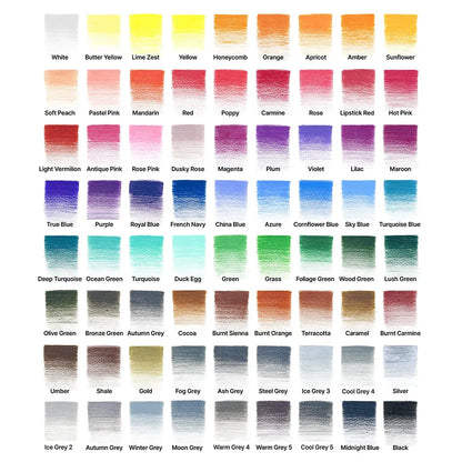 Winsor & Newton Studio Collection 72'li Renkli Kalem Set