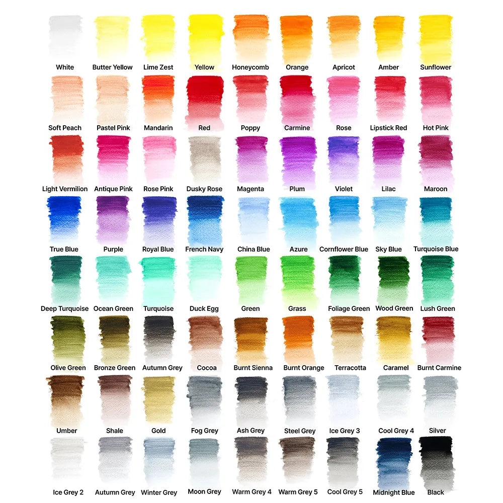 Winsor & Newton Studio Collection 72'li Sulu Boya Kalem Set