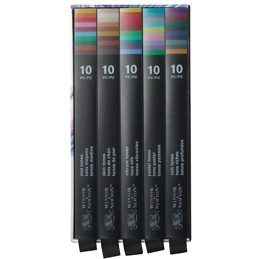 Winsor & Newton Studio Collection 50'li Renkli Kalem Set (5 x 10 Renkli Kalem Seti)