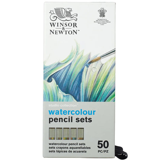 Winsor & Newton Studio Collection 50'li Sulu Boya Kalem Set (5 x 10 Sulu Boya Kalem Seti)
