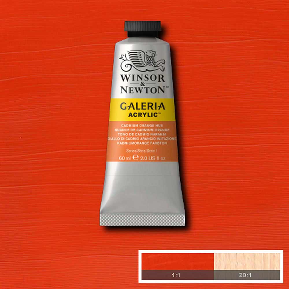 Winsor & Newton Galeria Acrylic 60ml Cadmium Orange Hue 090