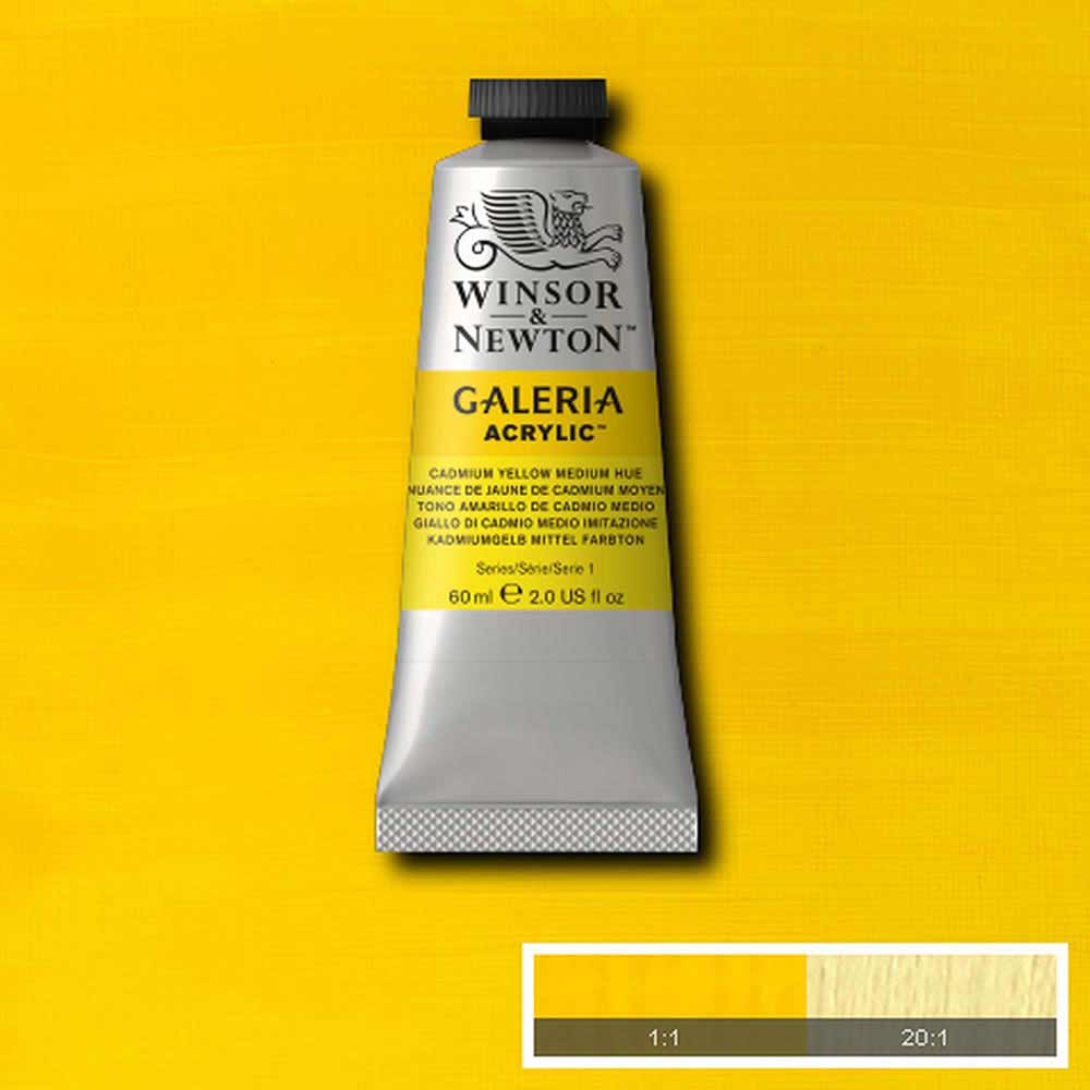 Winsor & Newton Galeria Acrylic 60ml Cadmium Yellow Medium Hue 120