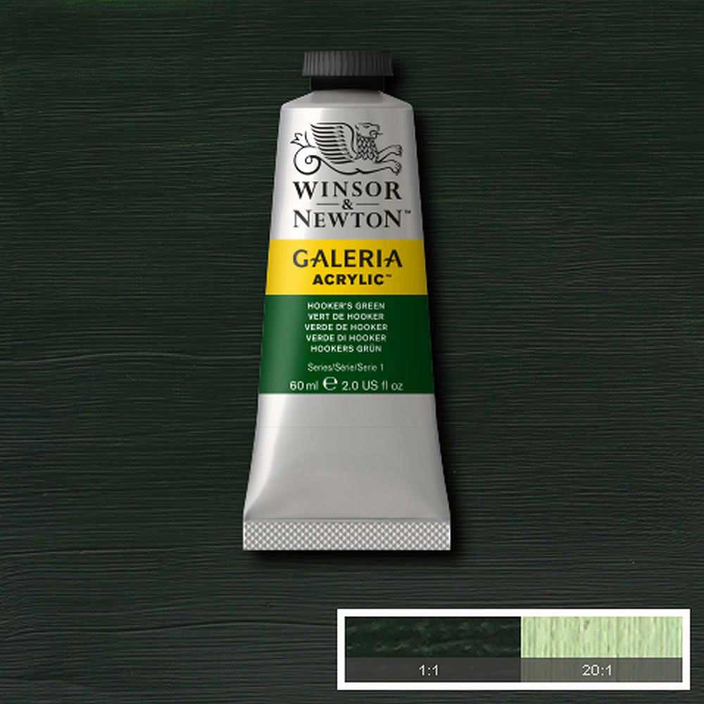 Winsor & Newton Galeria Acrylic 60ml Hooker’s Green 311