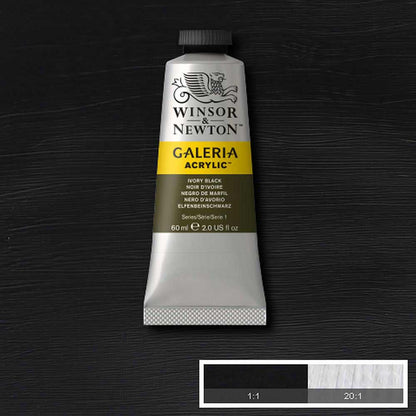 Winsor & Newton Galeria Acrylic 60ml Ivory Black 331