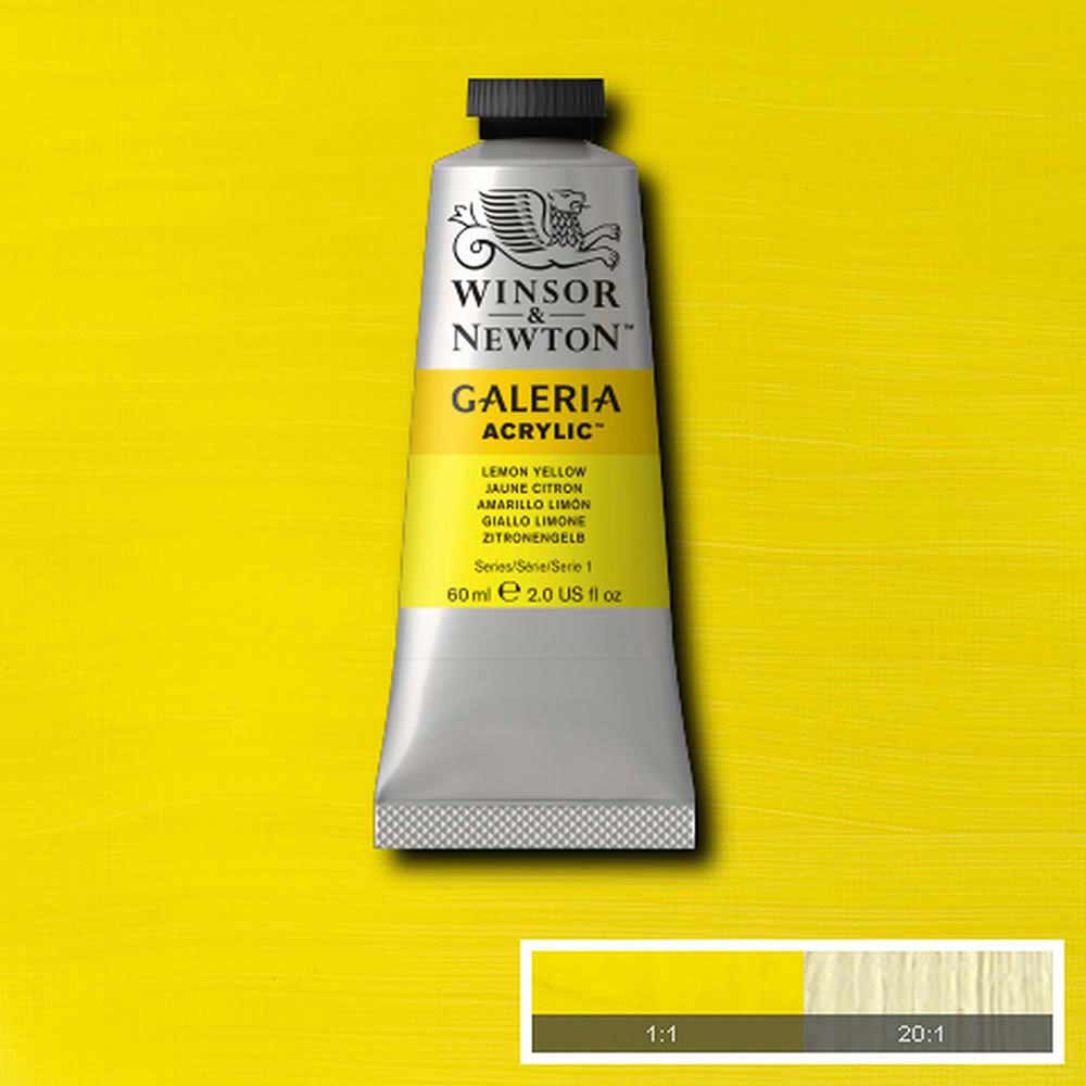 Winsor & Newton Galeria Acrylic 60ml Lemon Yellow Hue 346