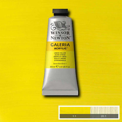 Winsor & Newton Galeria Acrylic 60ml Lemon Yellow Hue 346