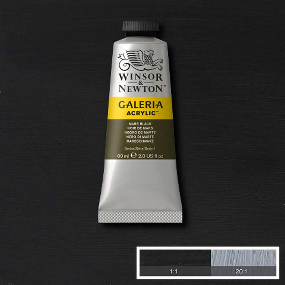Winsor & Newton Galeria Acrylic 60ml Mars Black 386