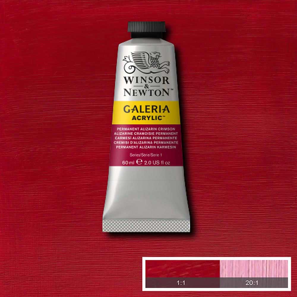 Winsor & Newton Galeria Acrylic 60ml Permanent Alizarin Crimson 466