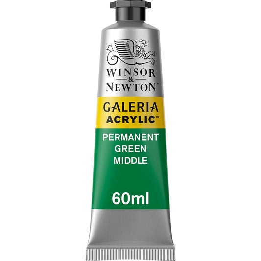 Winsor & Newton Galeria Acrylic 60ml Permanent Green Middle 484
