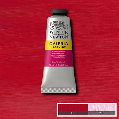 Winsor & Newton Galeria Acrylic 60ml Permanent Rose 502