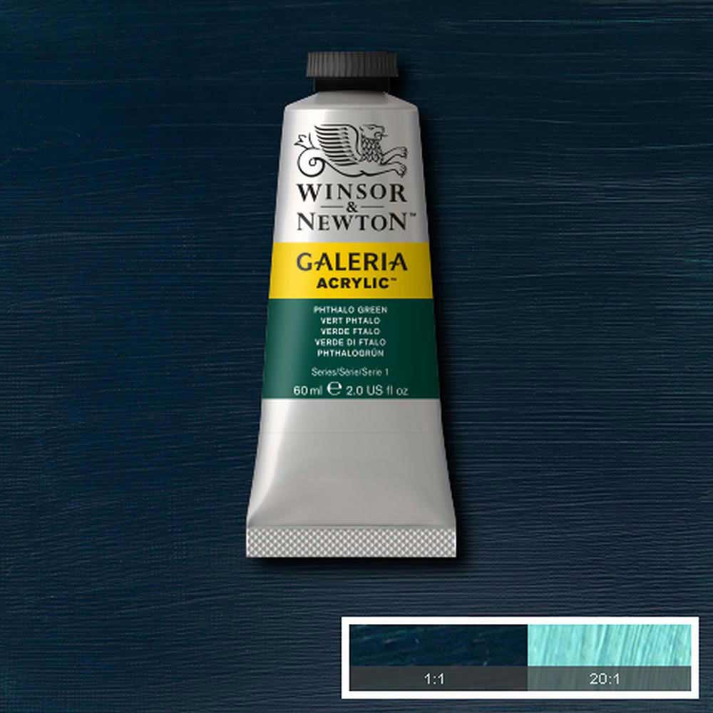 Winsor & Newton Galeria Acrylic 60ml Phthalo Green (Blue Shade) 522