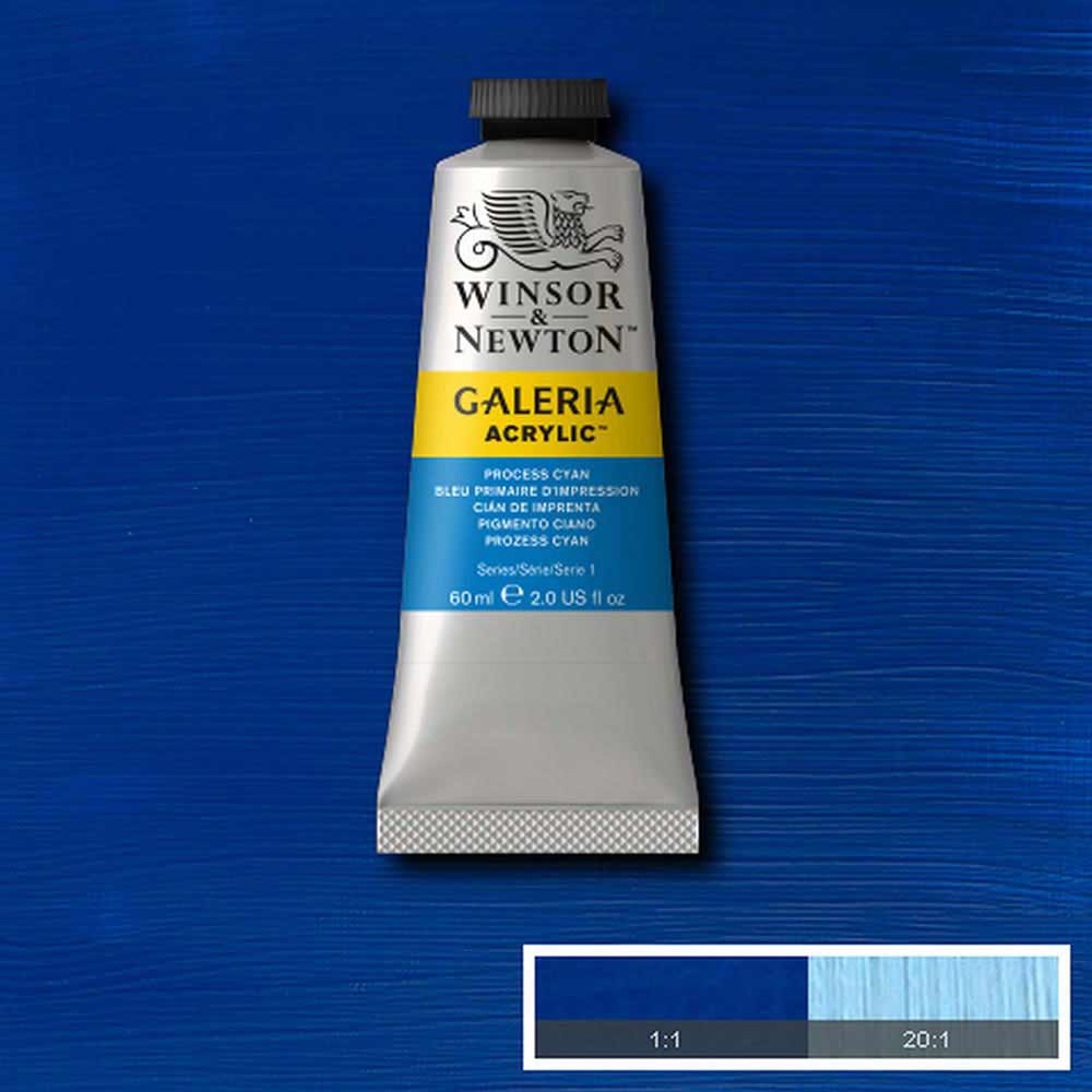 Winsor & Newton Galeria Acrylic 60ml Process Cyan 535