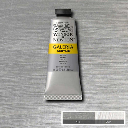 Winsor & Newton Galeria Acrylic 60ml Silver 617 S.2