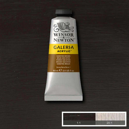 Winsor & Newton Galeria Acrylic 60ml Vandyke Brown 676