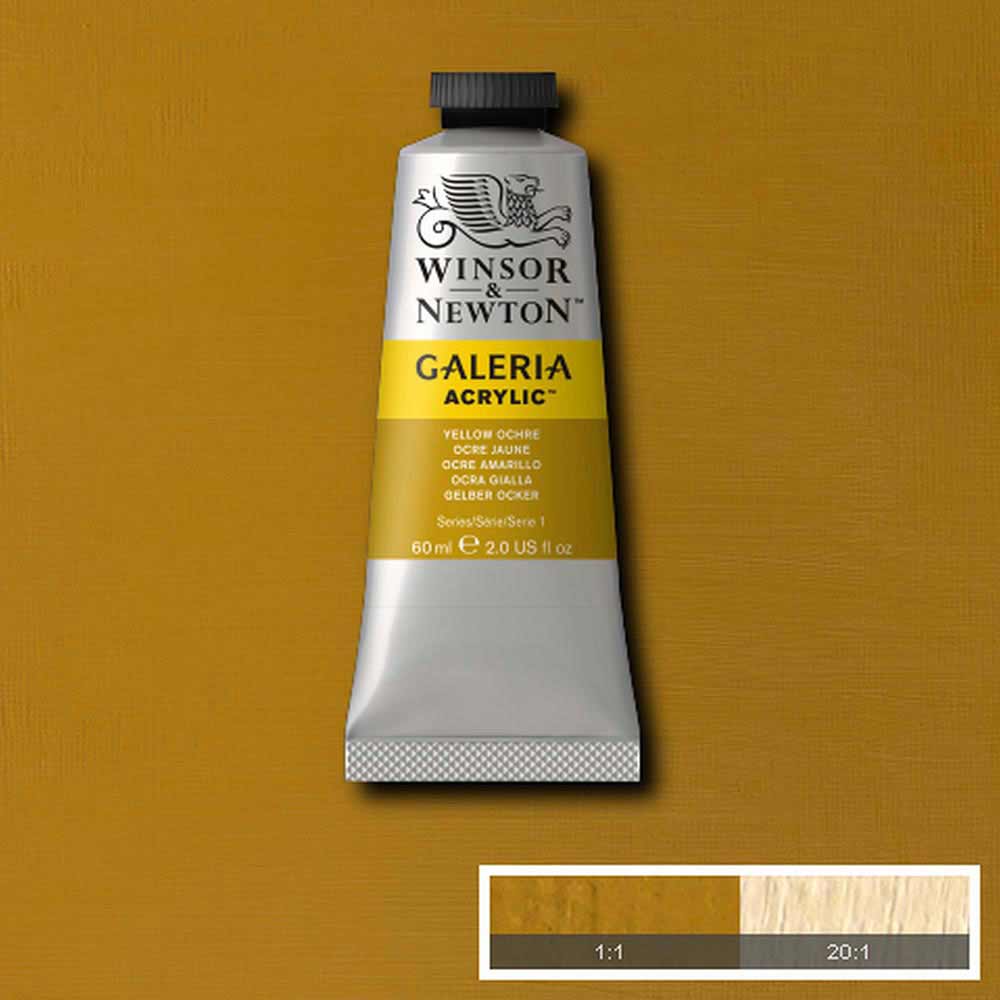 Winsor & Newton Galeria Acrylic 60ml Yellow Ochre 744