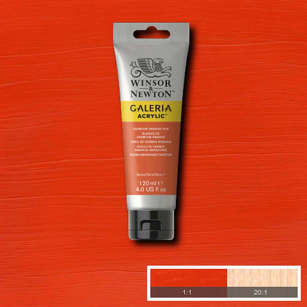 Winsor & Newton Galeria Acrylic 120ml Cadmium Orange Hue 090