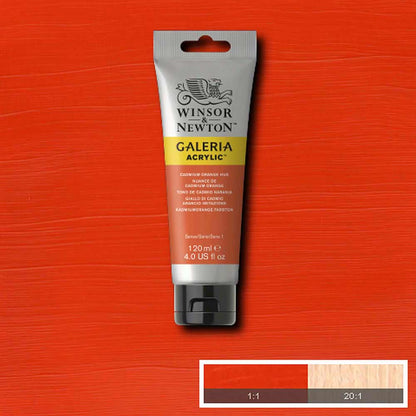 Winsor & Newton Galeria Acrylic 120ml Cadmium Orange Hue 090