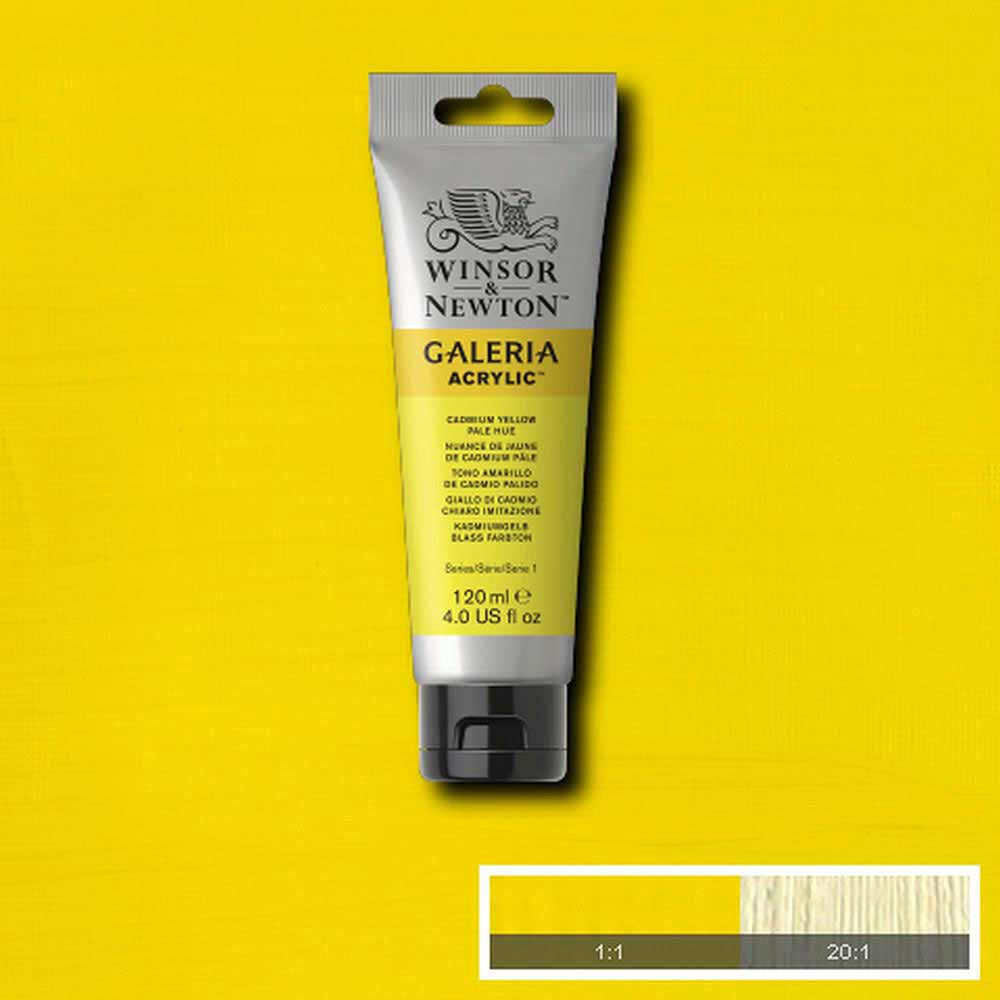 Winsor & Newton Galeria Acrylic 120ml Cadmium Yellow Pale Hue 114