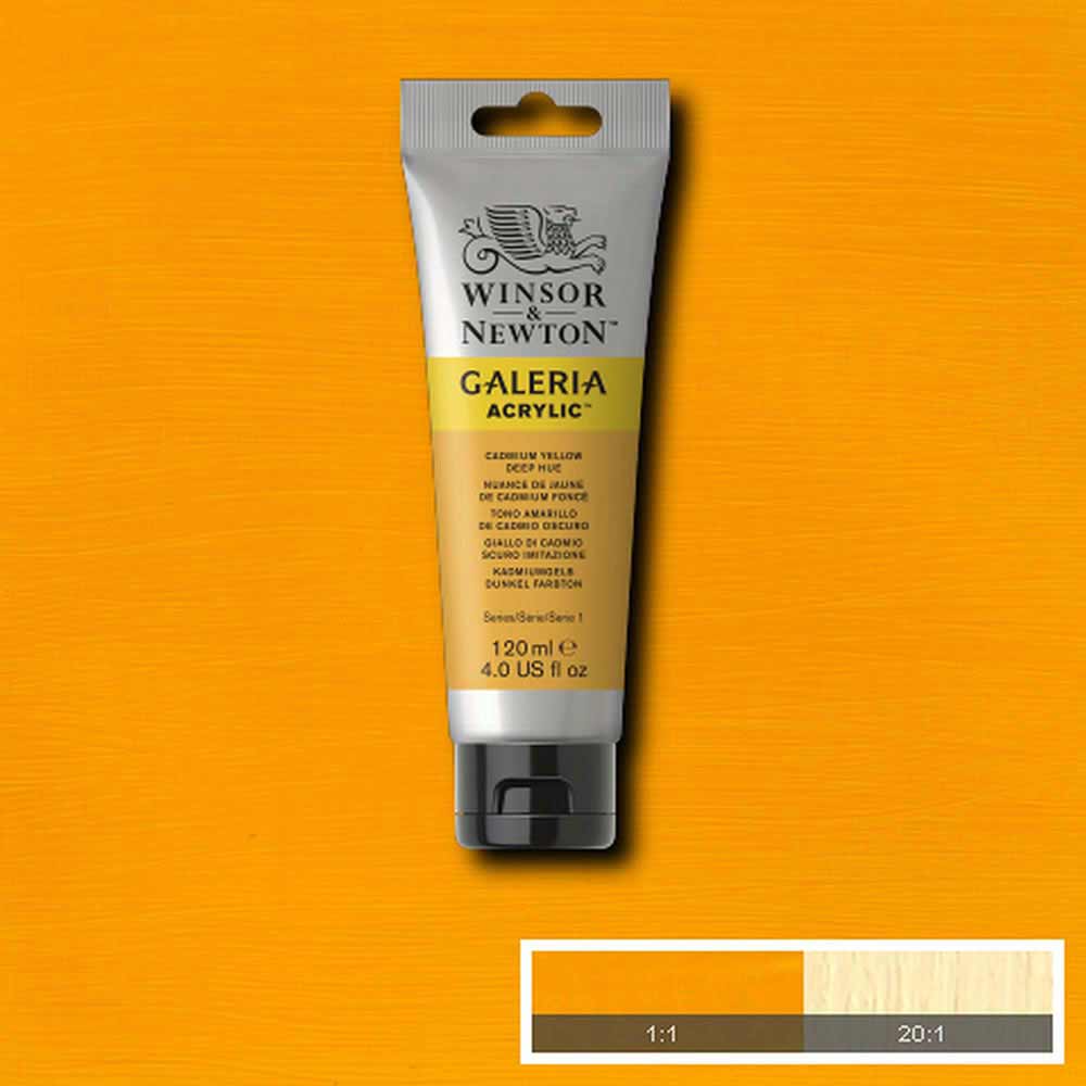 Winsor & Newton Galeria Acrylic 120ml Cadmium Yellow Deep Hue 115