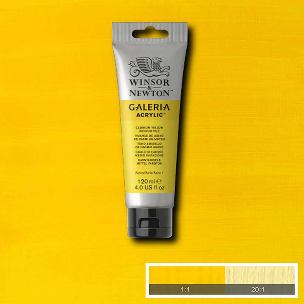 Winsor & Newton Galeria Acrylic 120ml Cadmium Yellow Medium Hue 120