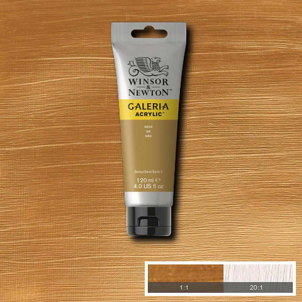 Winsor & Newton Galeria Acrylic 120ml Gold 283 (Metalik)