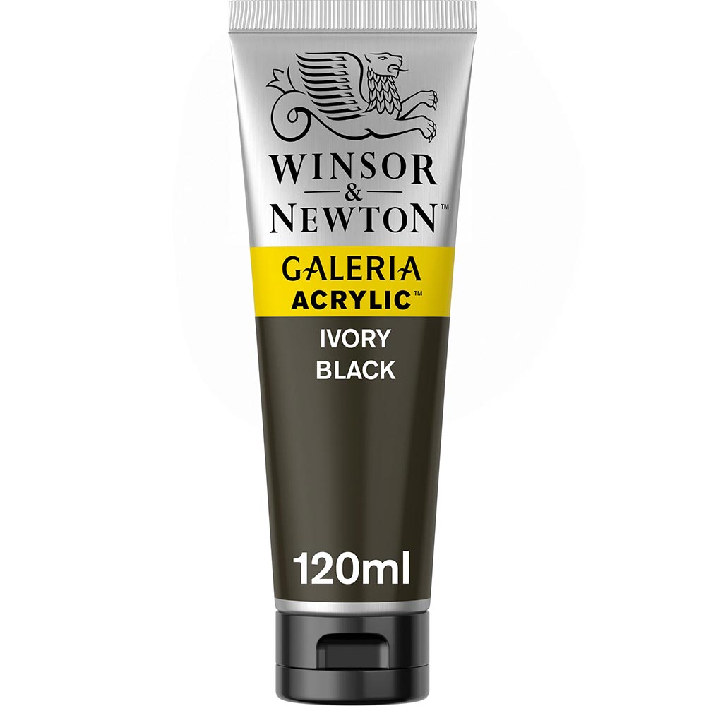 Winsor & Newton Galeria Acrylic 120ml Ivory Black 331
