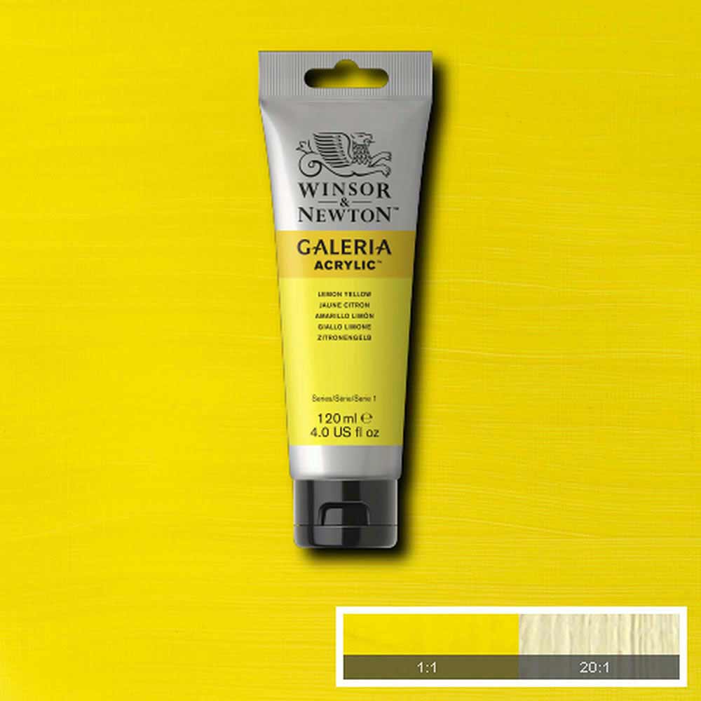 Winsor & Newton Galeria Acrylic 120ml Lemon Yellow Hue 346