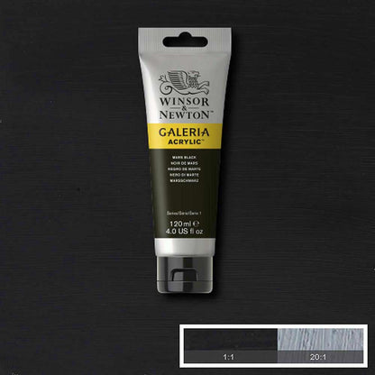 Winsor & Newton Galeria Acrylic 120ml Mars Black 386