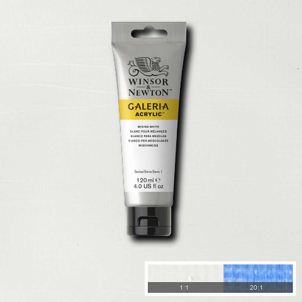 Winsor & Newton Galeria Acrylic 120ml Soft Mixing White 415
