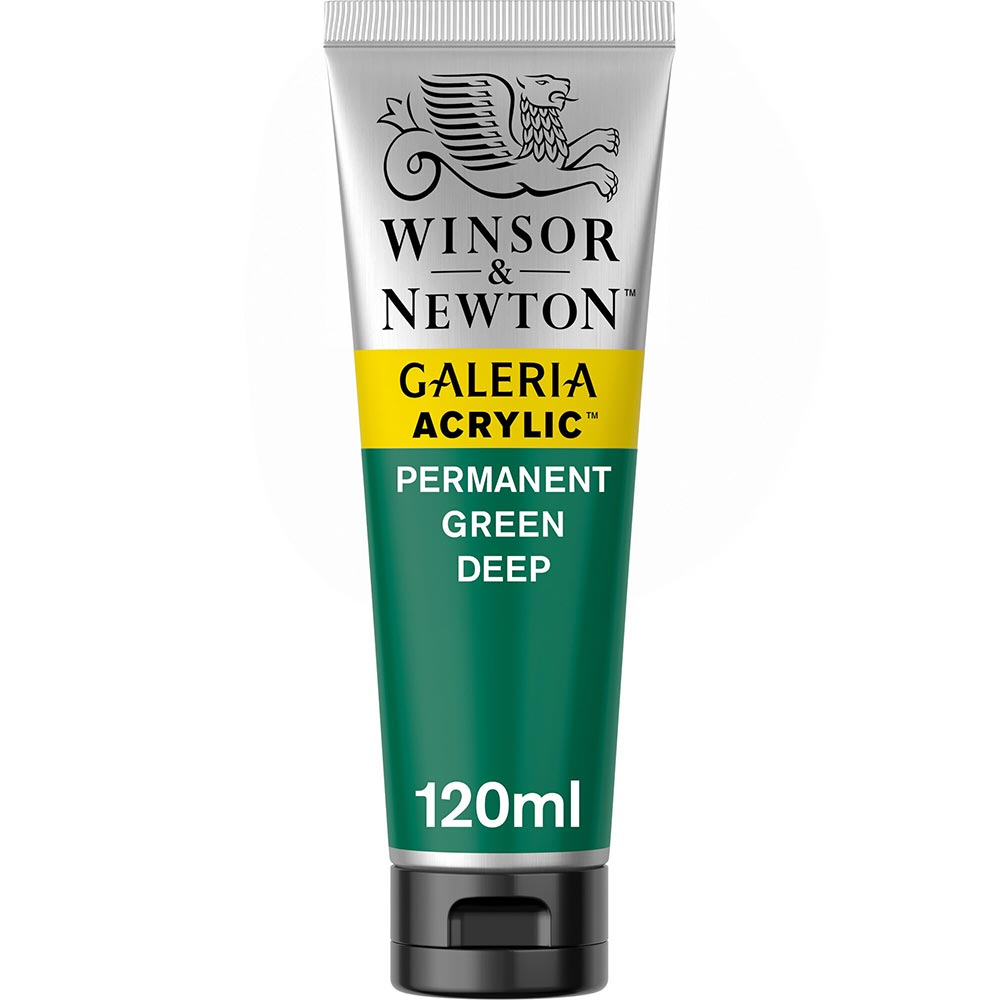 Winsor & Newton Galeria Acrylic 120ml Permanent Green Deep 482