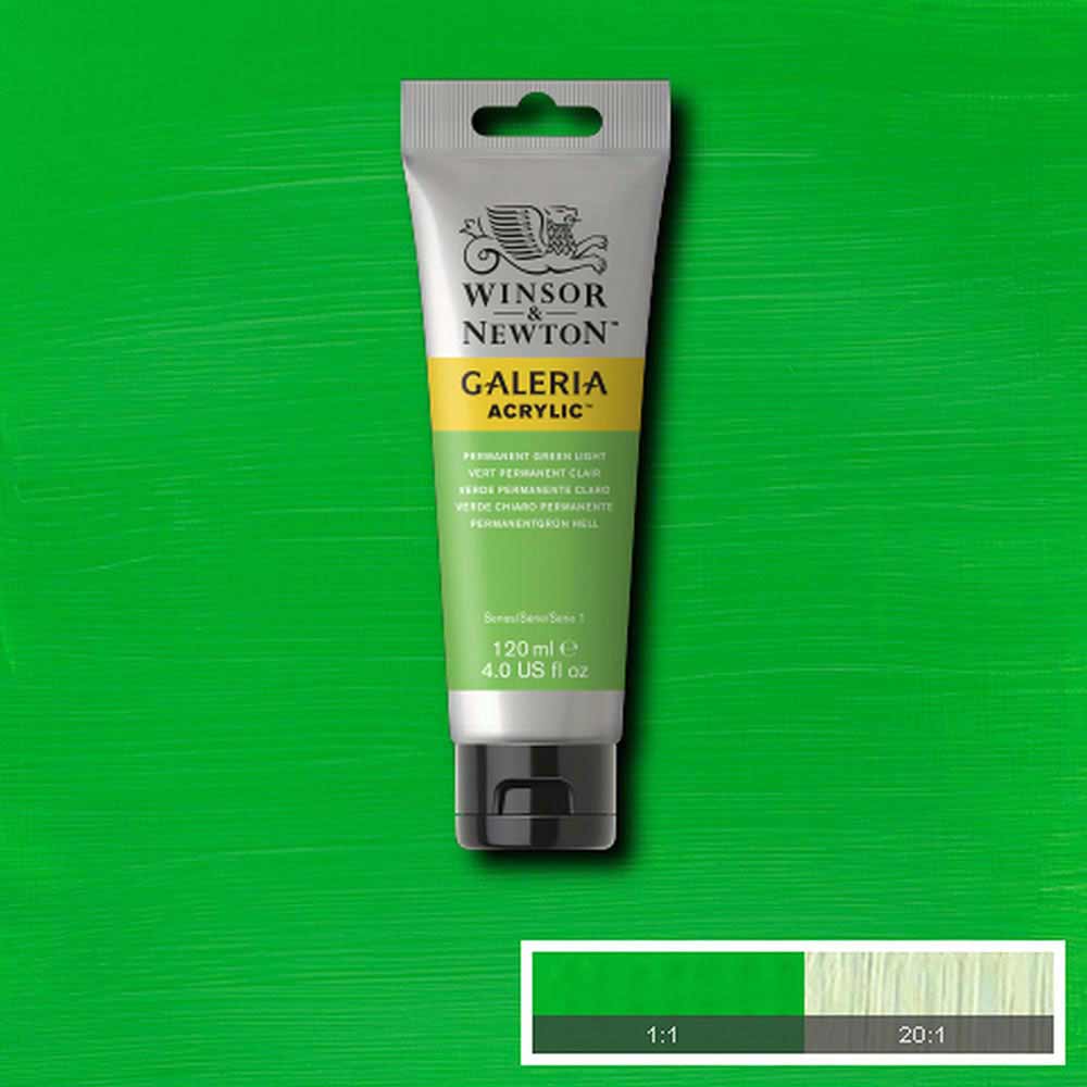 Winsor & Newton Galeria Acrylic 120ml Permanent Green Light 483