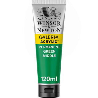 Winsor & Newton Galeria Acrylic 120ml Permanent Green Middle 484