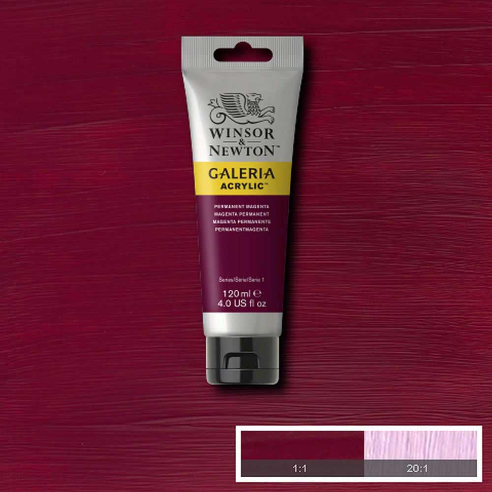 Winsor & Newton Galeria Acrylic 120ml Permanent Magenta 488