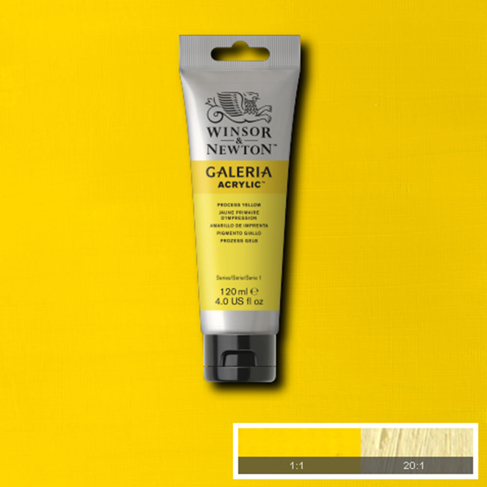 Winsor & Newton Galeria Acrylic 120ml Process Yellow 537