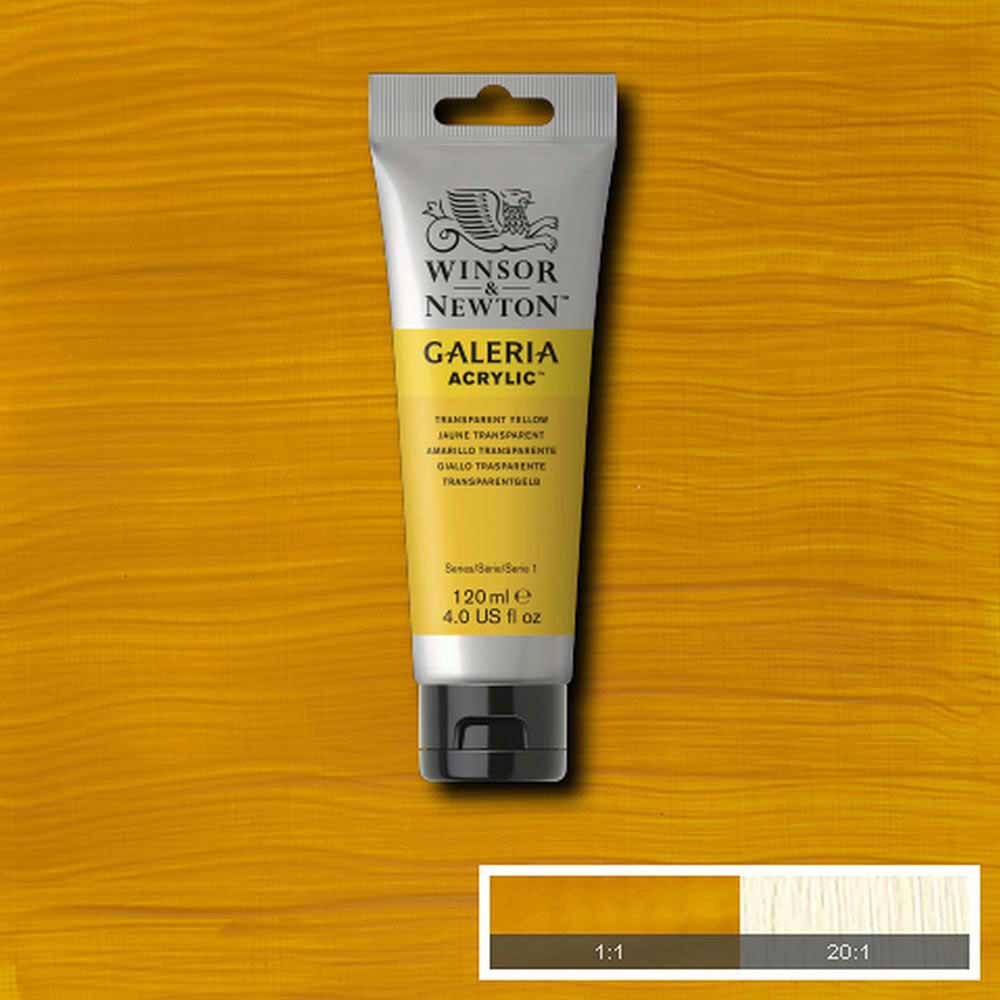 Winsor & Newton Galeria Acrylic 120ml Transparent Yellow 653