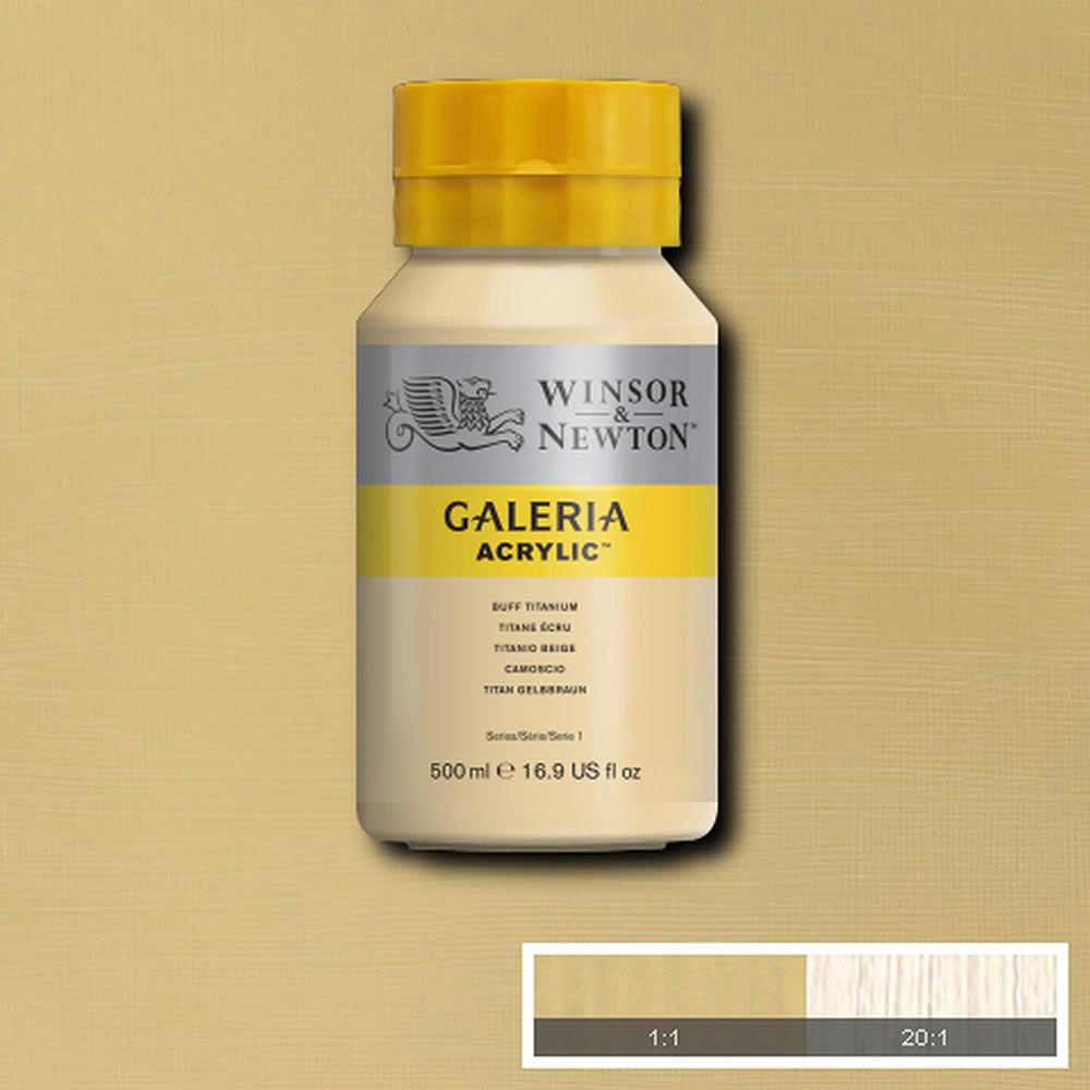 Winsor & Newton Galeria Acrylic 500ml Buff Titanium 060