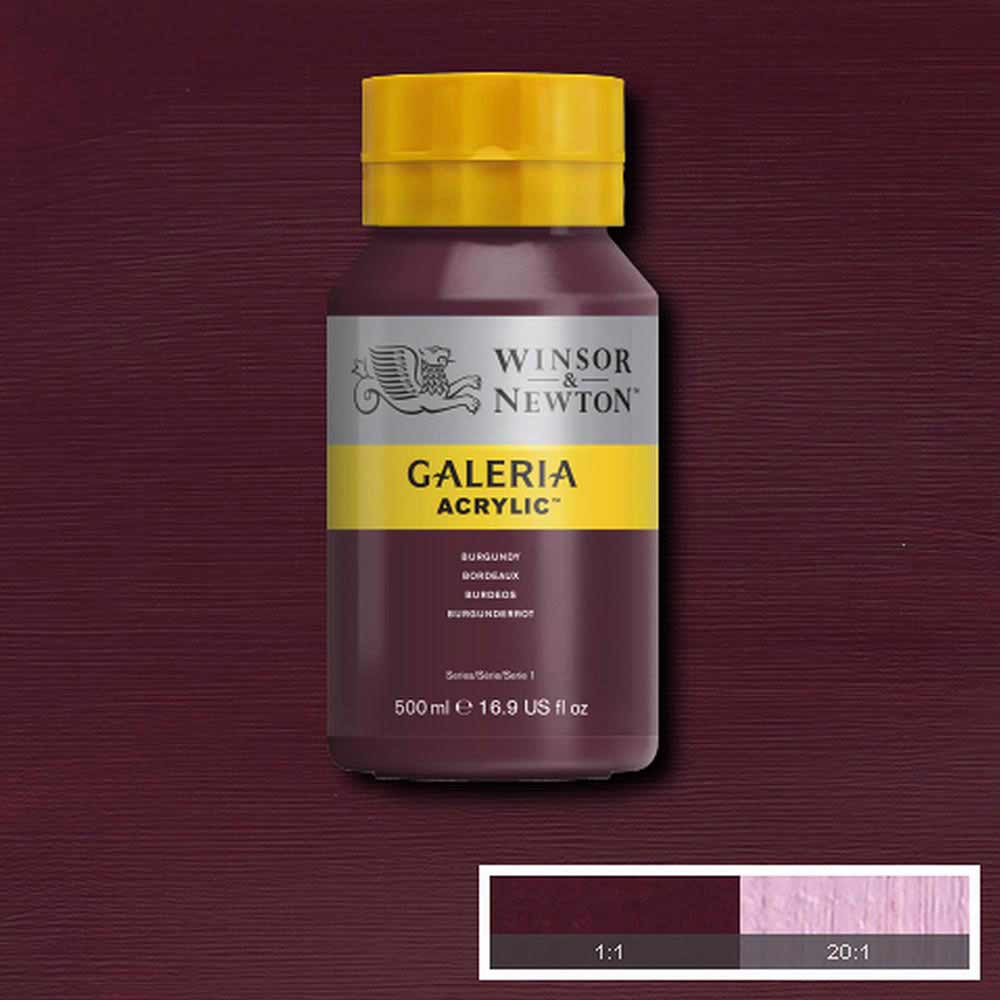 Winsor & Newton Galeria Acrylic 500ml Burgundy 075