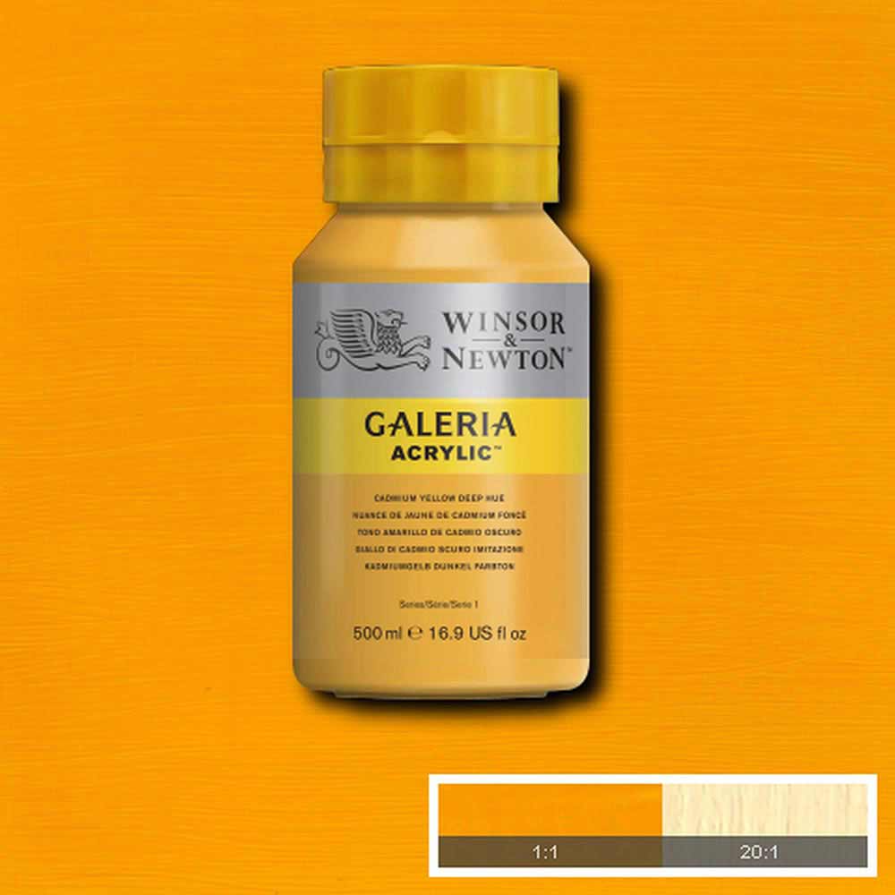 Winsor & Newton Galeria Acrylic 500ml Cadmium Yellow Deep Hue 115