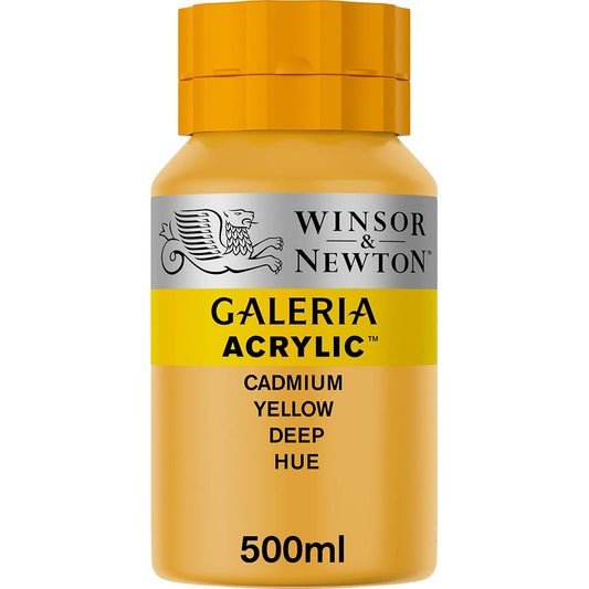 Winsor & Newton Galeria Acrylic 500ml Cadmium Yellow Deep Hue 115