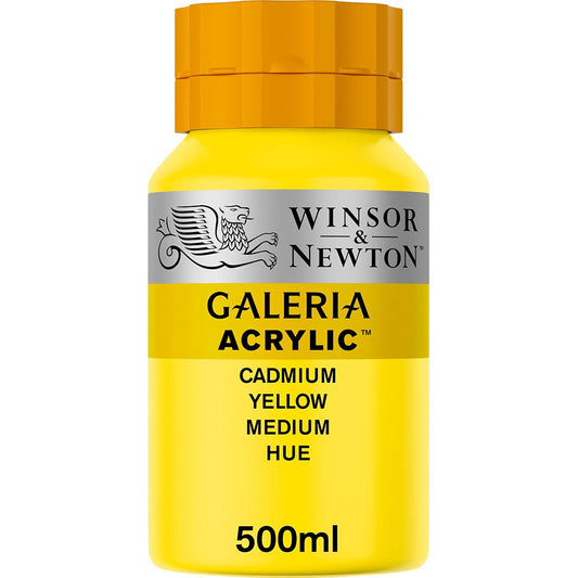 Winsor & Newton Galeria Acrylic 500ml Cadmium Yellow Medium Hue 120