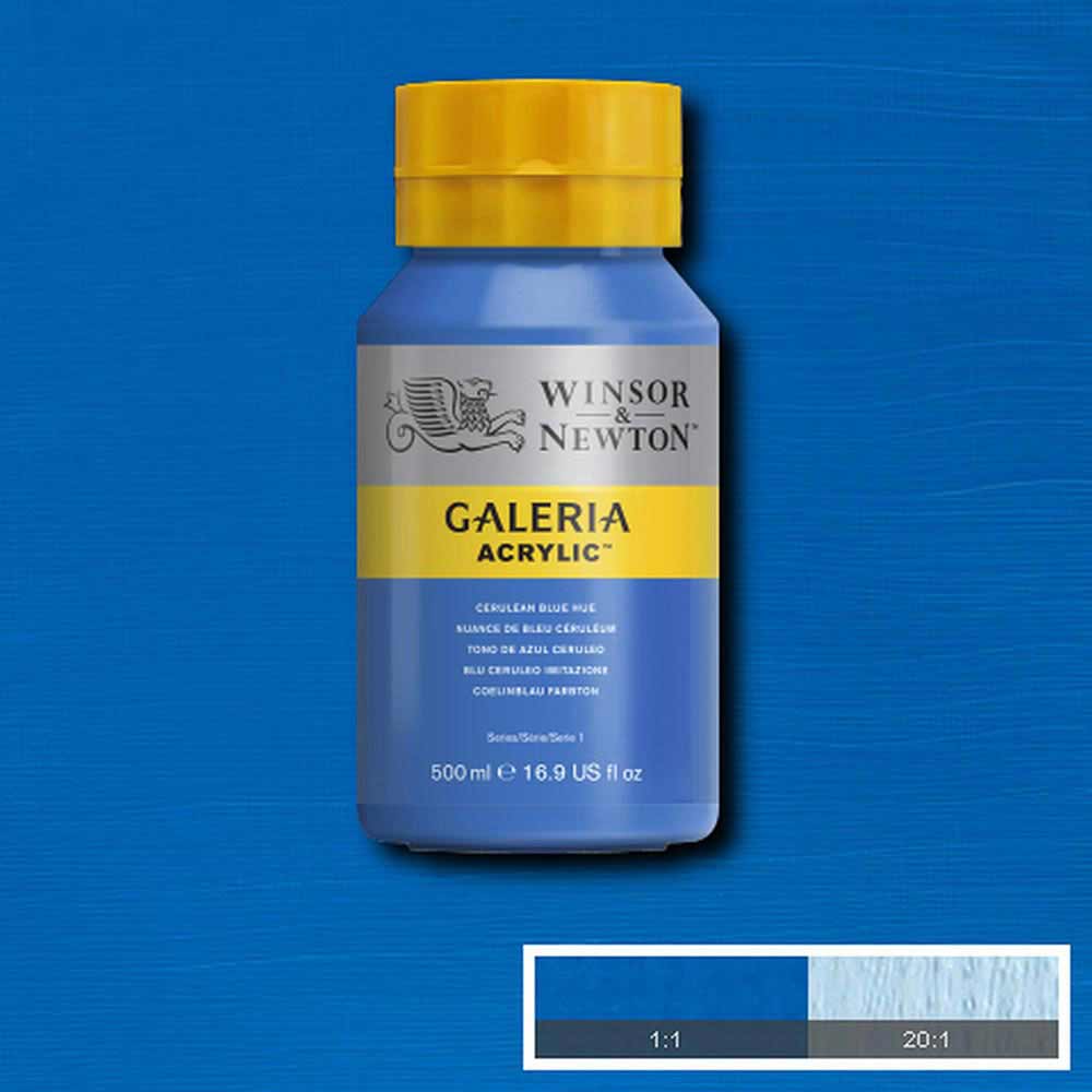 Winsor & Newton Galeria Acrylic 500ml Cerulean Blue Hue 138