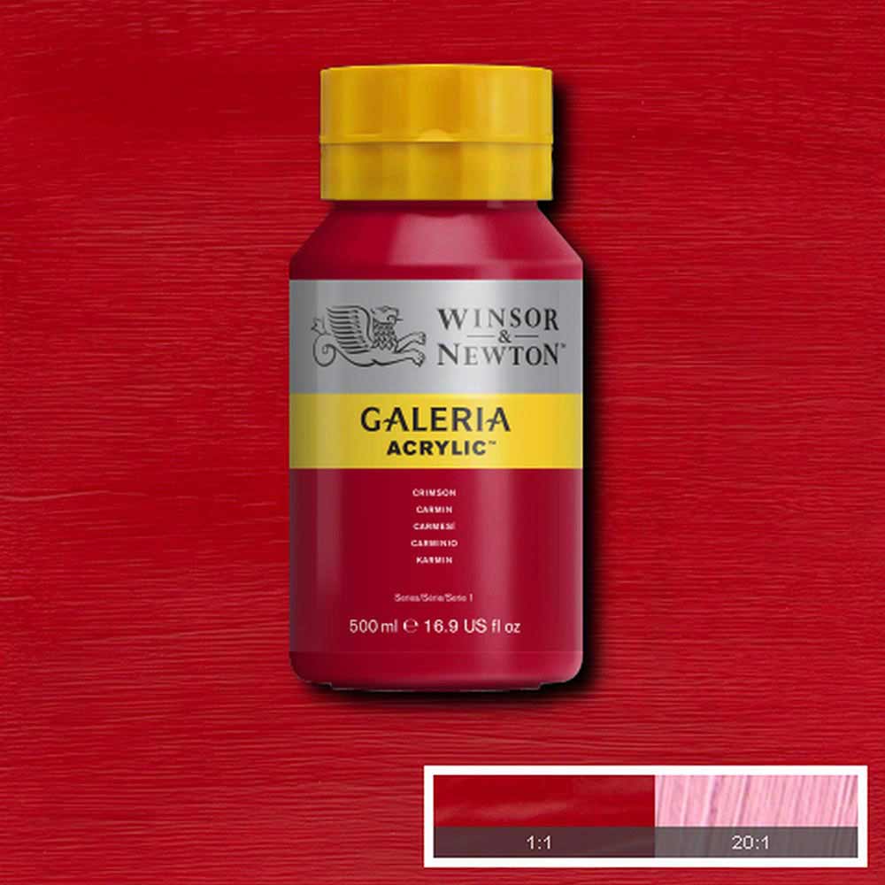 Winsor & Newton Galeria Acrylic 500ml Crimson 203